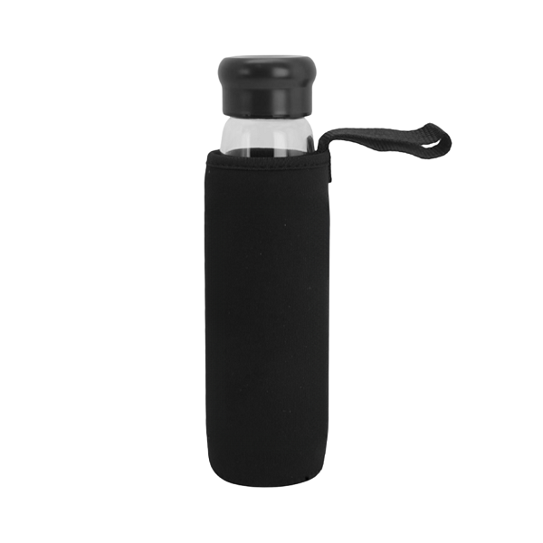Loxo - Glass Bottle with Sleeve 1 Loxo Glass Bottle with Sleeve