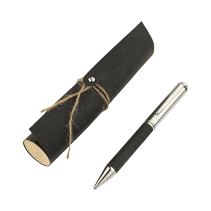 Anfri Recycled Leather Metal Pen 1