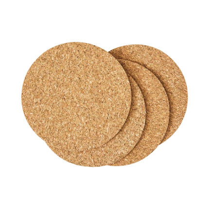 Adira Round Cork Coasters 1