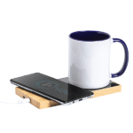 Tawaka - Bamboo 10W Wireless Charger with Mug Warmer 1