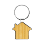 Gururi - House Shaped Bamboo and Metal Key Holder