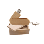 Hipro - Bamboo Swivel USB 2