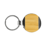 Vekko - Round Bamboo and Metal Key Holder