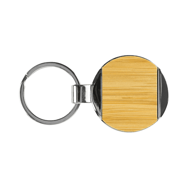 Vekko - Round Bamboo and Metal Key Holder 1 Vekko - Round Bamboo and Metal Key Holder