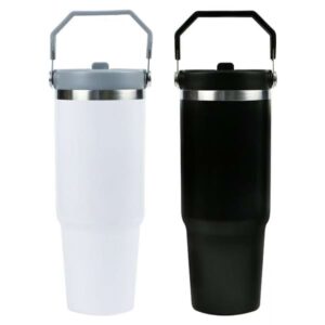 best corporate gift tumbler with handle and straw