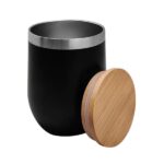 Double wall mug with bamboo lid corporate gift