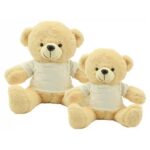 Sonare plush teddy bear with printable T-shirt