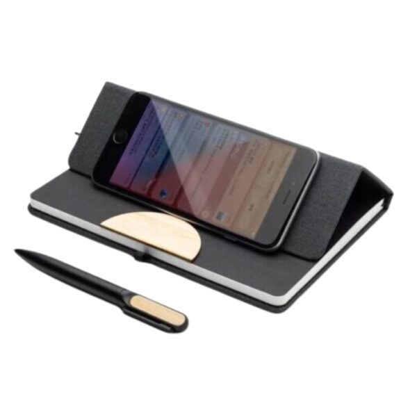 Phone Holder Notebook with Pen Set