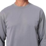 Angeles Unisex Crewneck Fleece Sweatshirt in grey