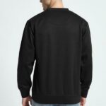 Angeles Unisex Crewneck Fleece Sweatshirt in black