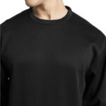 Black Unisex Crewneck Fleece Sweatshirt