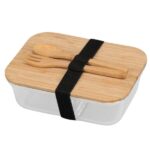 Personalized Glass Lunch Box with Bamboo Lid