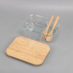 Glass Lunch Box with Bamboo Cutlery