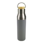 Damaru recycled stainless steel flask with bamboo lid