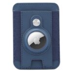 Best magnetic phone holder with Airtag pocket blue