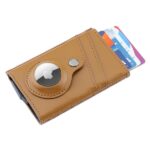 RFID PU Card Holder with Airtag Pocket for corporate gifts