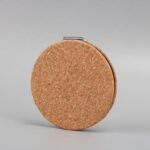 Eco-friendly cork pocket mirror for corporate gifts UAE