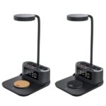 Luxury corporate gift: 15W wireless charger with lamp and pen holder