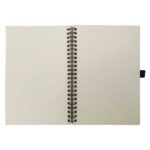 Eco-Friendly A5 Milk Paper Spiral Notebook with pen loop