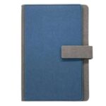 A5 RPET notebook with bamboo magnetic flap