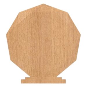 Rectangle shaped beech wood award for corporate gifting