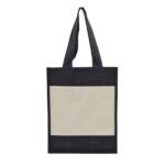 Stylish jute canvas bag with strong handles