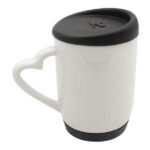 Elegant ceramic mug with cover