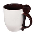 Customizable sublimation mug with spoon