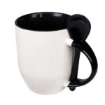 Customizable sublimation mug with spoon