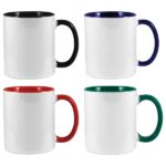 Two-tone printed mug with custom design