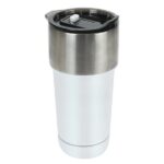 Insulated tumbler with slide-lock lid