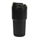 Best double wall glass tumbler with flip-top lid