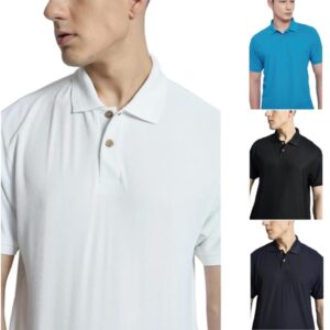 Sustainable organic polo shirt made with zero carbon footprint