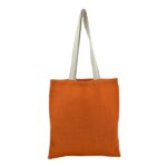 Stylish and practical jute bag with zipper