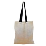 Stylish and practical jute bag with zipper