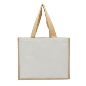 Stylish and durable Kanzashi Jute Canvas Bag