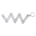 Mini folding ruler keyring perfect for measurements