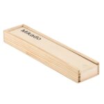 Mikado game set presented in a wooden box