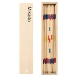 Mikado sliding game set in a premium wooden box