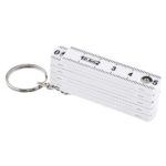 Red folding ruler keychain ideal for promotional and corporate gifts