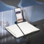 A5 Povoa notebook featuring phone holder