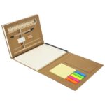 Sotera notepad with sticky notes and sustainable stationery