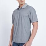 Textured knit polo shirt online in UAE