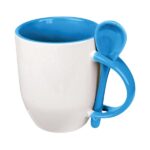 Dual-tone sublimation spoon mug with vibrant colors