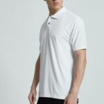 Regular-fit recycled fiber tennis polo shirt