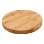 Bamboo 10W wireless charging pad for eco-conscious users