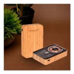 Eco-friendly magnetic bamboo power bank with 15W wireless charging