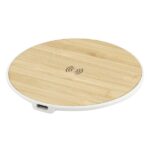 15W bamboo wireless charger for eco-friendly fast charging