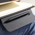 Magnetic 5W wireless charger notebook with pen