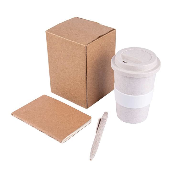 Pen Notebook Reusable Coffee Mug For Corporate Gift